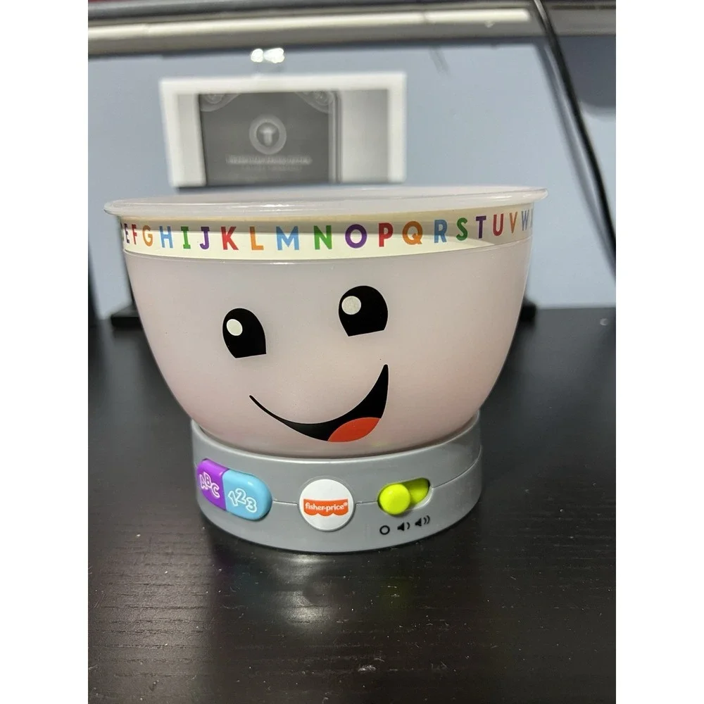 Fisher-Price Alphabet Learning Talking Bowl Interactive Language Toy GJW20